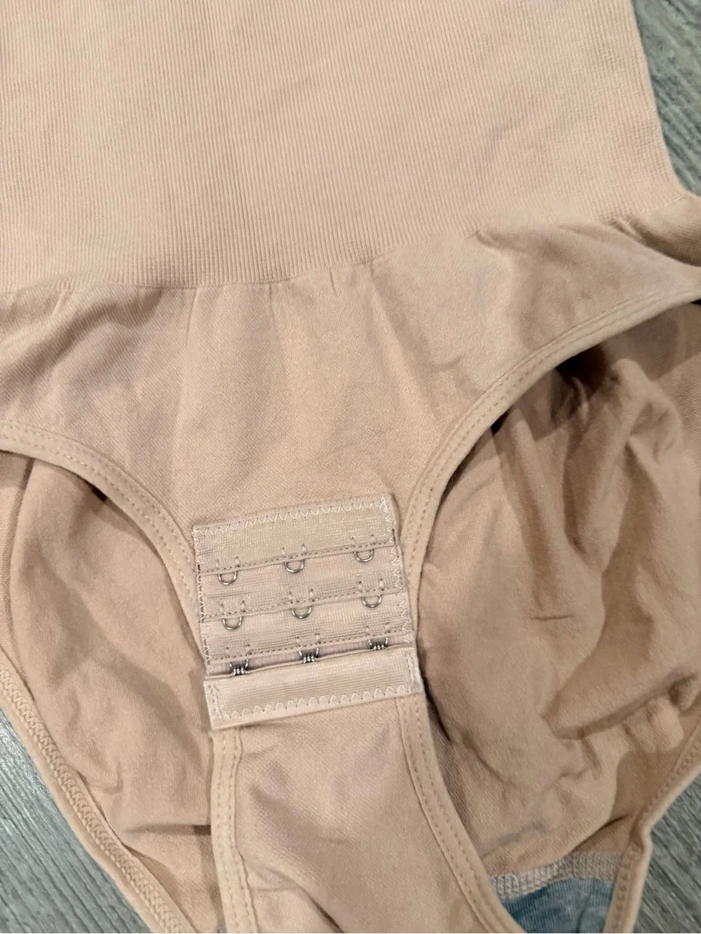 Amazon Women's Light Nude Bodysuit Shapewear with Adjustable Straps